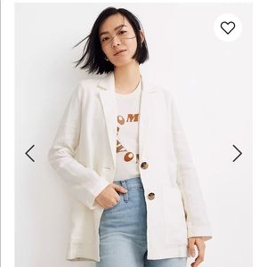 ✨NWT! Madewell Linen Dorest Blazer, sz. Small✨